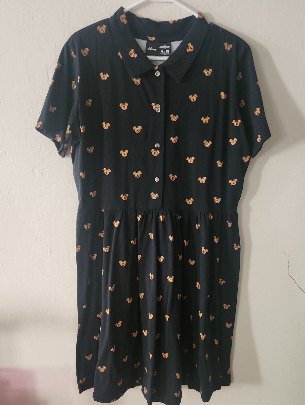 Cakeworthy All Over Print Pumpkin Mickey Halloween dress